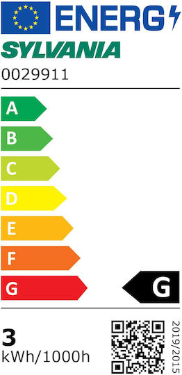 Sylvania Toledo Mirage Λάμπα LED 2.5W για Ντουί E27 και Σχήμα G200 Θερμό Λευκό 105lm