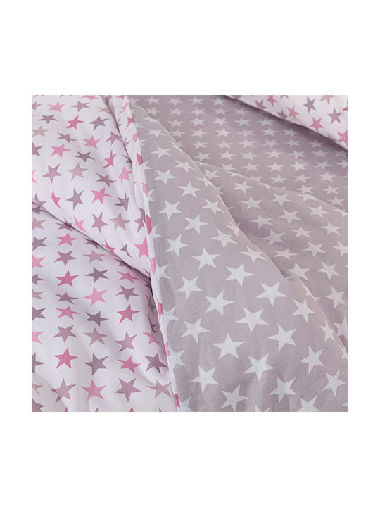Guy Laroche Sheet Set Single with Elastic Band Cotton Cosmos Pudra 100x200cm 3pcs