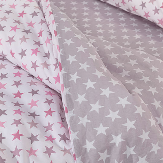Guy Laroche Sheet Set Single with Elastic Band Cotton Cosmos Pudra 100x200cm 3pcs