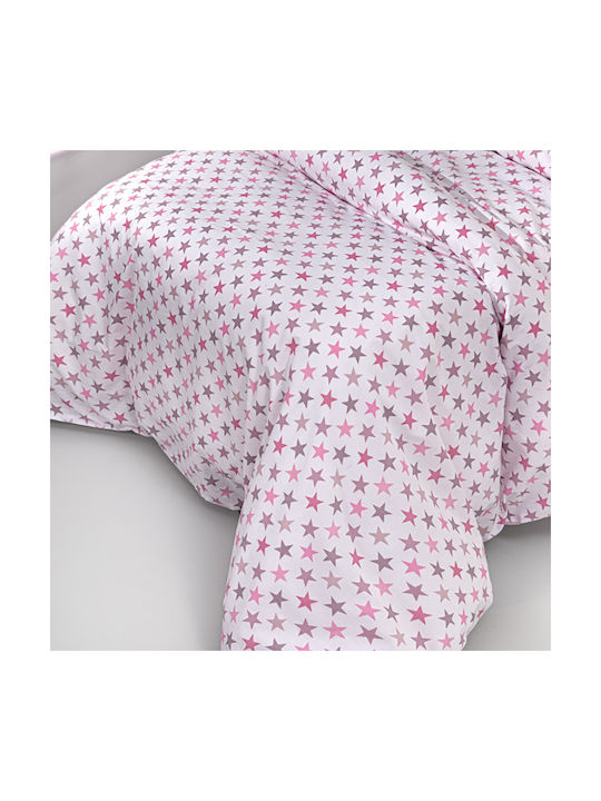 Guy Laroche Sheet Set Single with Elastic Band Cotton Cosmos Pudra 100x200cm 3pcs
