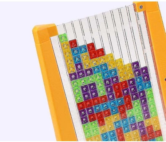 Puzzle Tetris Tangram Flippy Joc de Inteligență 70 Piese Multicolore 3D Montessori Interactiv Plastic Include Zaruri Sac de Depozitare pentru Piese Vârstă 6+ Cadru 23 X 19.8 X 5 Cm
