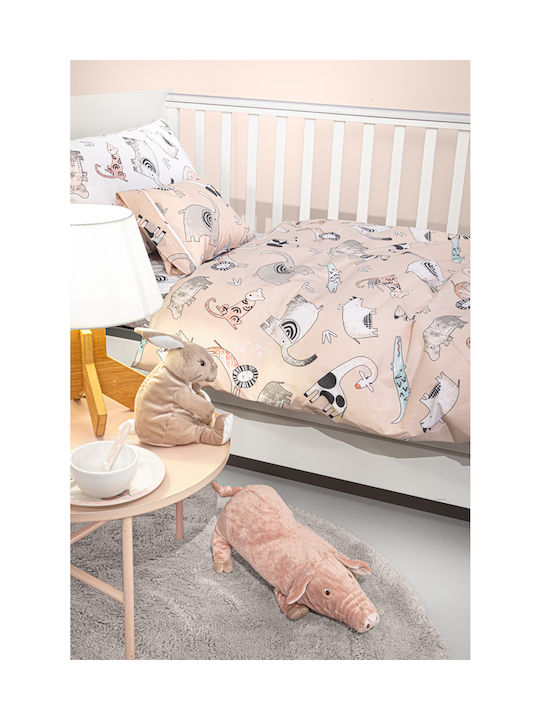 Guy Laroche Zootopia Set Baby Bettlaken Für Krippe Baumwolle Kamee Orange 115x170cm 3Stück