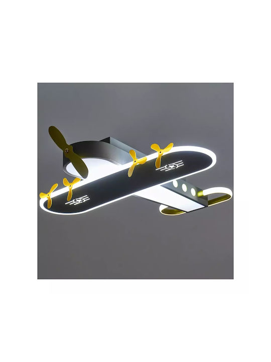 Авиатор таванна лампа сива Elbulgaria 3000k-4000k-6000k LED 56w 2454