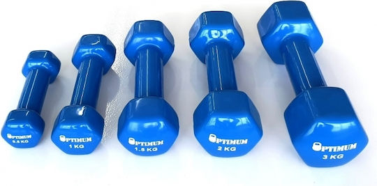 Optimum Vinyl Hexagon Dumbbell 1 x 1.5kg