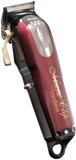 Wahl Professional Magic Clip Cordless 5 Star Series Professional Hair Clipper Red 08148-016