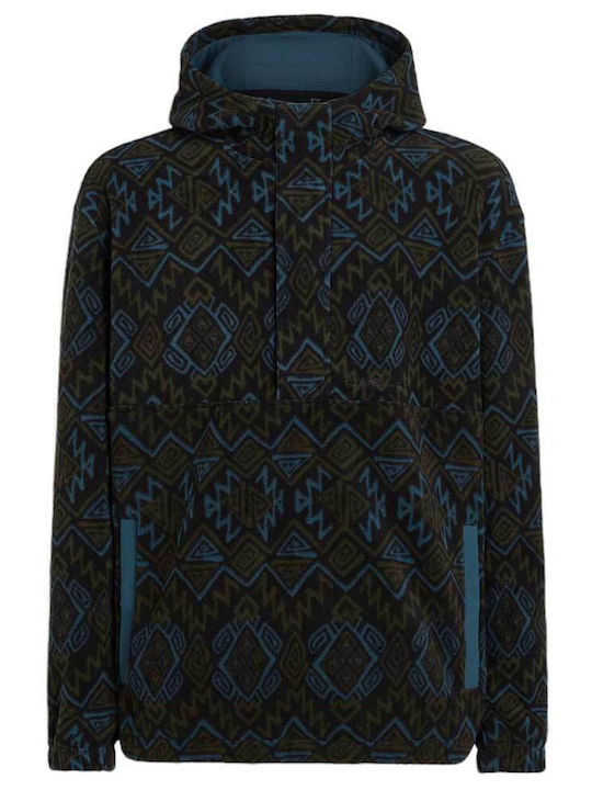 Superfleece Sweatshirt mit Kapuze Schwarz