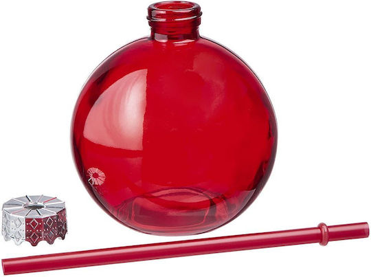 Butlers Ποτήρι Γυάλινο Κόκκινο με Καλαμάκι 400ml