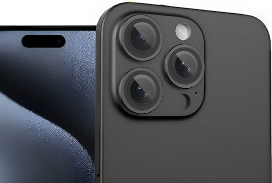 Erbord Kameraobjektiv Schwarz für (iPhone 16 Pro, iPhone 16 Pro Max)