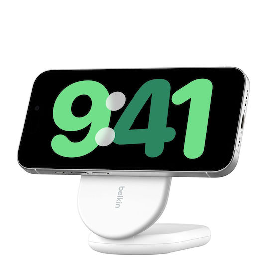 Belkin Kabelloses Ladegerät Qi2 und Kabel USB-C 15W Weißs (BOOST Charge)