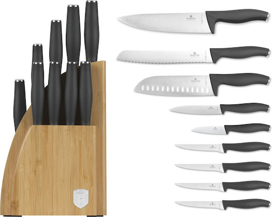 Berlinger Haus Anthracite Collection Set Cuțite Cu Bază Din Oțel Inoxidabil 9 Bucăți