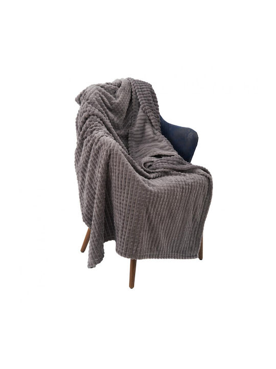 Heinner Fleece Blanket Single 150x200cm Gray