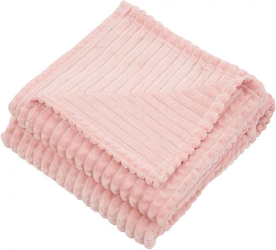 Heinner Κουβέρτα Fleece Μονή 150x200εκ. Ροζ