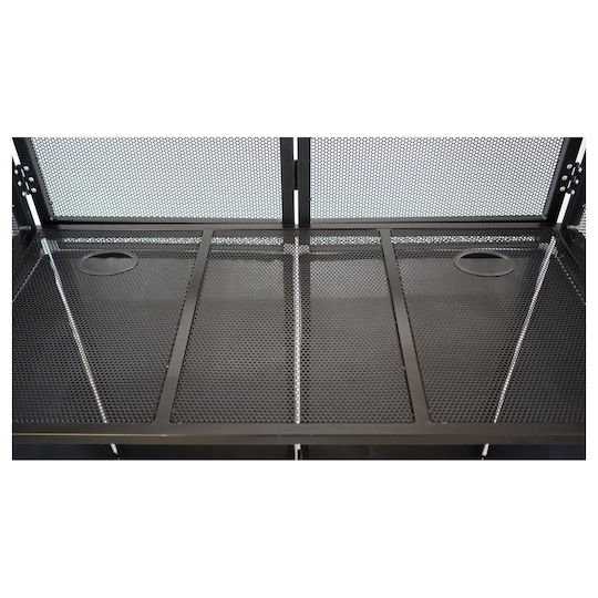 ZZiPP με 1 Ράφια Μαύρο 110x112x52cm