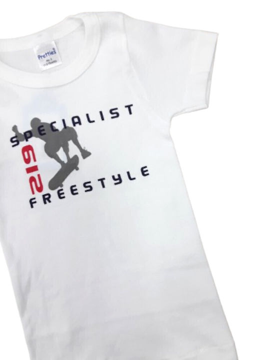 Pretty Baby Kids' Undershirt Short-sleeved White - Specialist Freestyle
