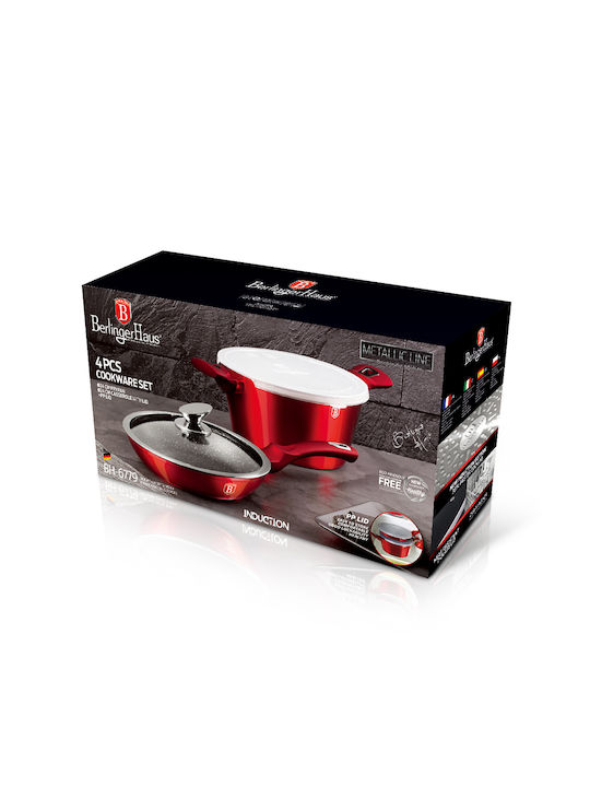 Berlinger Haus Berlinger Haus Kochgeschirr-Set aus Aluminiumguss Burgundy Collection mit Innenbeschichtung aus Stein 2-teilig