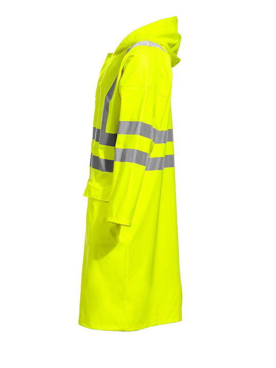 Stenso Waterproof and Windproof Trenchcoat Work with Reflective Tapes Yellow
