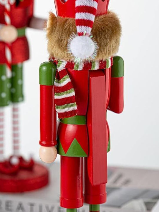Weihnachtliche Holz Figur Elf Grün