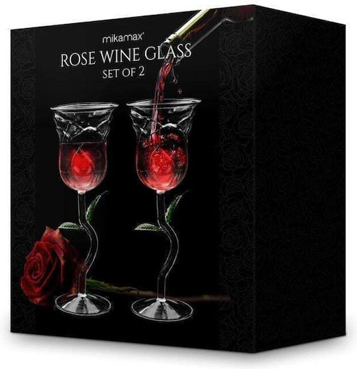 Mikamax Glass for Red Wine made of Glass in Pink Color Goblet
