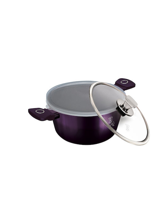 Berlinger Haus Purple Eclipse Collection Deep Pot made of Aluminum 4.1lt / 24cm