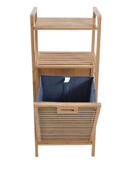Ankor Καλάθι Απλύτων Bamboo 40x30x95cm Γκρι