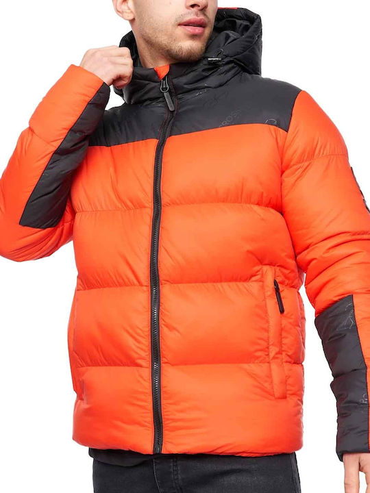 Crosshatch Jacket Puffer Orange