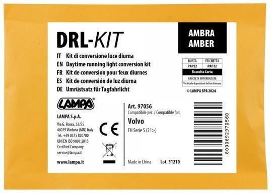 Lampa Κιτ Μετατροπης Φωτων Ημερας Πορτοκαλι Drl-kit Holland Style Volvo Fh Serie 5 06/2021+ Lampa 1 Tεμ L9705.6