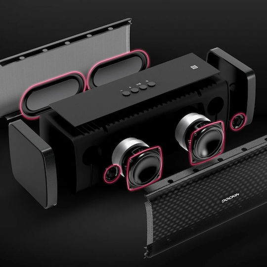 Dockin D Fine Bluetooth Speaker 50W with Battery Life up to 10 hours Gray