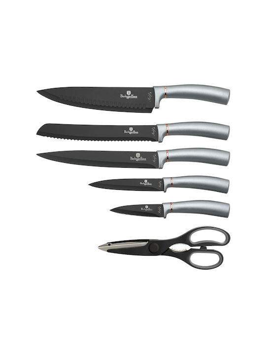 Berlinger Haus Knife Set with Base made of Stainless Steel 20cm BH-2579 7pcs