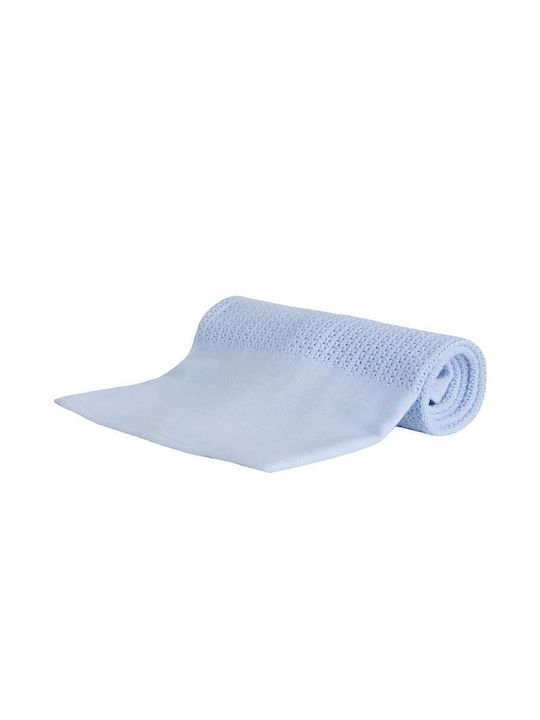 Babytown Babytown Babydecke Baumwoll Blau 90x110cm