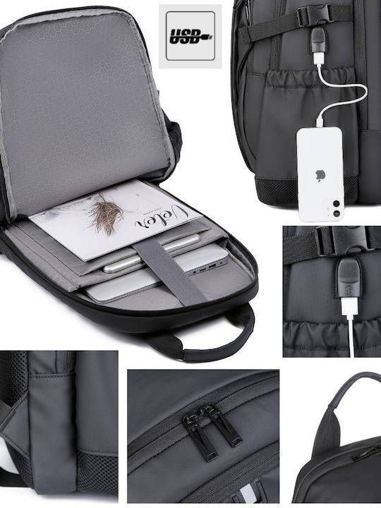 17 Inch Laptop Backpack Multifunctional Smart Business Water Resistant Travel Cabin Compatible Usb Charging Port Visionhub Backpack Multiple Pockets Capacity