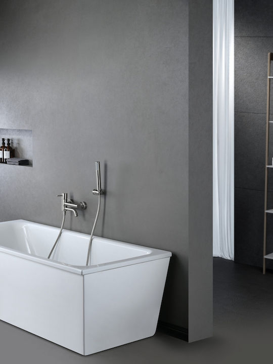 Imex Mixing Bathtub Shower Faucet Complete Set Silver