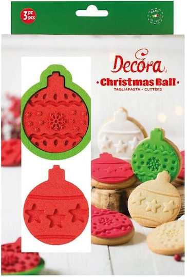 Decora Christmas Cookie Cutter Plastic 2 Pieces Decora Christmas Cookie Cutter Plastic 2 Pieces