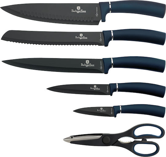 Berlinger Haus Inox Cooking Utensil Set with Base Aquamarine Edition 7pcs