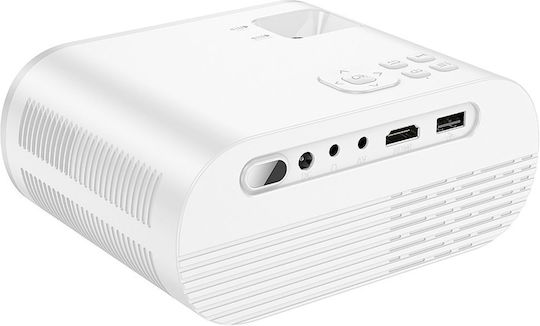 Hoco DT1 Proiector LCD HD LED cu Wi-Fi Alb