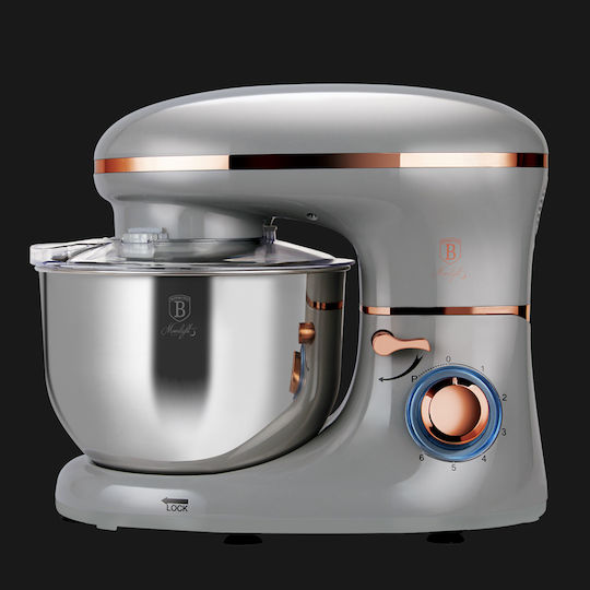 Berlinger Haus Stand Mixer 1300W with Stainless Mixing Bowl 6lt Silver