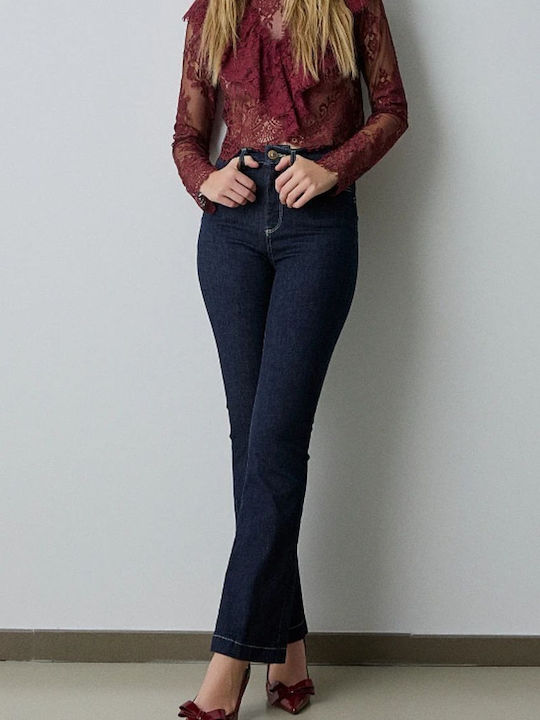 Natalie High Waist Women's Jean Trousers in Bootcut Fit