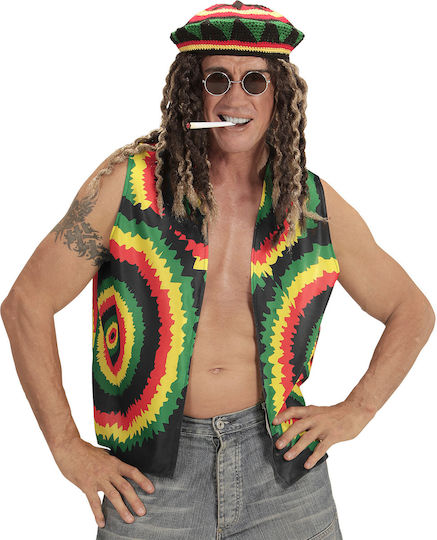 Carnival Wig Hippie Curly Rastafarian Brown-Blonde
