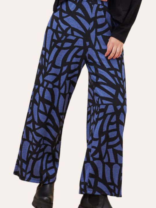 Namaste Women's Fabric Trousers Blue