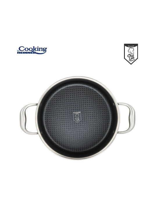 Heinner Titanium3 Βαθιά Ανοξείδωτη Κατσαρόλα 7lt / 28cm