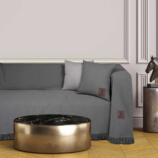 Greenwich Polo Club 3914 Sofa Throw 2 Seater 180x250cm Dark Gray