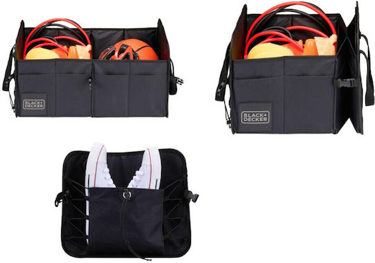 Black & Decker Trunk Organizer with 2 Compartments 59x36x30 Cm