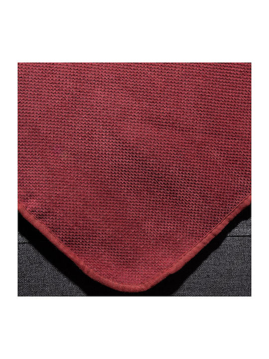 Silk Fashion 1715 Cuvertură Pentru Canapea De Fotoliu Chenille 180x180 cm Burgundy