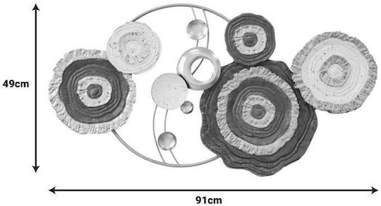 Inart από Μέταλλο Cirsus 91x4x49cm Inart από Μέταλλο Cirsus 91x4x49cm