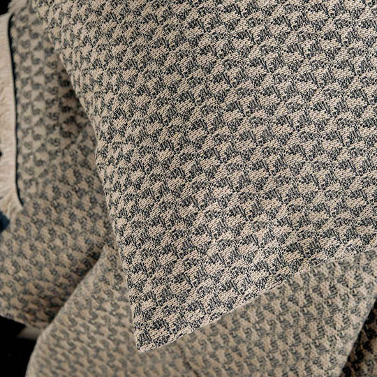 Rythmos Zweisitzer-Sofa Überwurf Reeves 180x240cm Beige