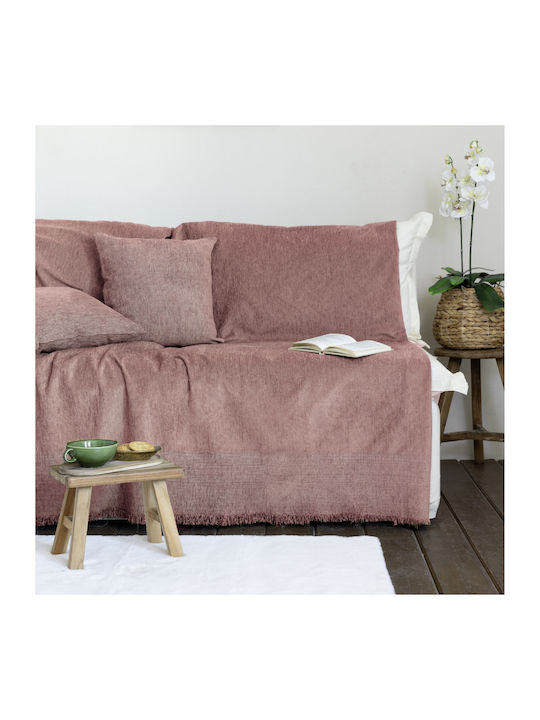 Nima Plain Ριχτάρι Πολυθρόνας Chenille 180x180εκ. Earth 34461