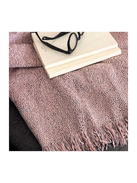 Palamaiki Ada Sofa Throw 2 Seater Chenille 180x250cm Pink