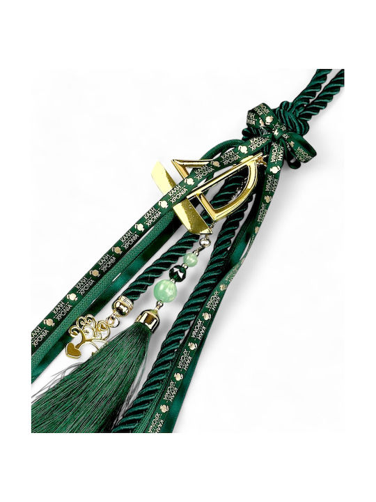 Tassel Lucrat manual Suspendata Amulet cu dorințe Verde 1buc