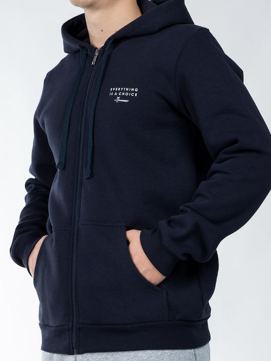 Men's Sweatshirt with Hood Blue