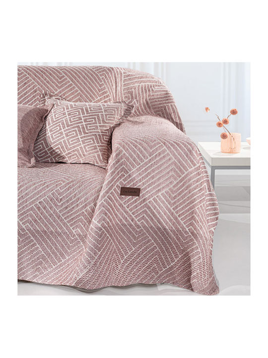 Guy Laroche Armchair Throw Goya 180x150cm Old Pink 1133030124045