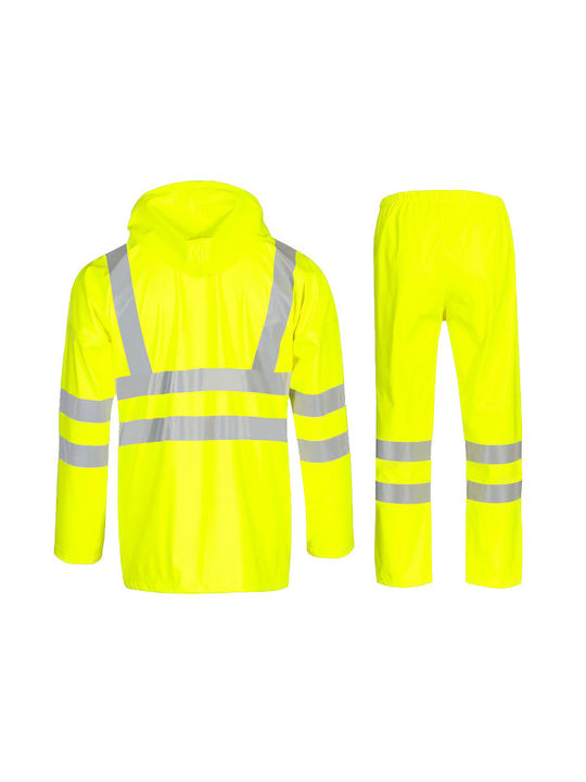 Stenso Waterproof and Windproof Work Suit with Reflective Tapes Yellow